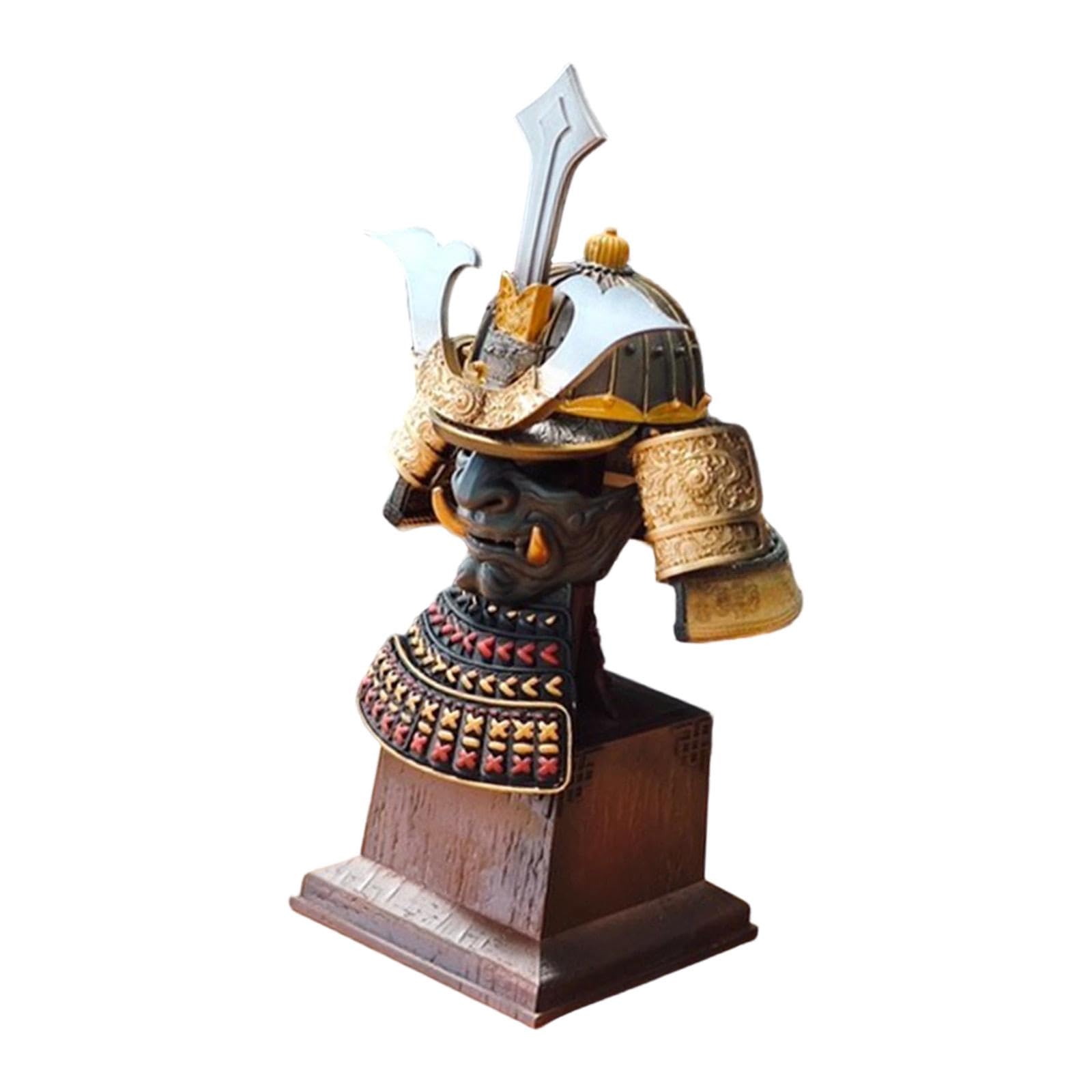 武士の兜 ミニチュア置物 Amazon.co.jp: MYCENSE 日本の鎌倉武士の兜ミニチュアコレクション彫刻